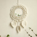 Axyaa Macrame Round Mirror | Boho Aesthetic Room Decor for Bedroom & Living Room