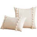 Axyaa Tufted Tassels Cushion Cover for Home Decor Square 45x45cm