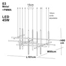 Axyaa Modern Minimalist Black Gold Ceiling Pendant Light 2026 LED Dimmable Lamp