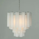 Axyaa Colorized Glass LED Chandelier for Living Room, Kitchen, Bedroom