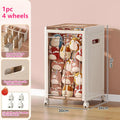 Axyaa Kids Toy Storage Box: Transparent Large Organizer for Dolls, Blocks, and Toys