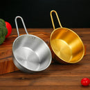 Axyaa Stainless Steel Golden Rice Wine Bowl Set - Seasoning Dishes Snack Cups