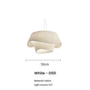 Axyaa Fabric LED Pendant Light - Nordic Designer Hanging Chandelier Fixture