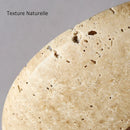 Axyaa Yellow Travertine Disc Shape Ceiling Light for Home Decor