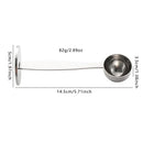 Axyaa Stainless Steel 2-In-1 Coffee Scoop and Tamper Spoon for Espresso Tea Kitchen