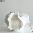 Axyaa Carambola Ceramic Vase Artificial Flower Pot Modern Home Decor Desk Decoration