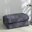 Axyaa Jacquard Cotton Towel Blanket: Soft, Breathable Bedspread for Adults & Kids
