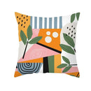 Axyaa Geometric Abstract Print Cushion Cover Tropical Botanical Pillowcase