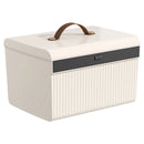 Axyaa Passport Certificate Lockable Safe Box - 2 Layers Large Capacity Storage