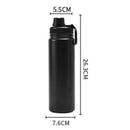 Axyaa Stainless Steel Vacuum Insulated Sports Water Bottle - Leak-Proof Travel Lid - Large Capacity