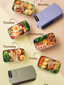 Axyaa Portable USB Heated Lunch Box - Rechargeable & Insulated