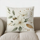Axyaa Leafy Pattern Pillow Cover for Sofa, Bedroom & Car