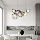 Axyaa Glass Chandelier: Postmodern Nordic Designer Pendant Lights for Home and Restaurant