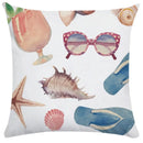 Axyaa Ocean Starfish Shell Cushion Cover - Soft Pillowcase for Living Room Sofa