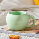 Axyaa Apple Ceramic Coffee Cup Set for Couples - Creative Christmas Gift