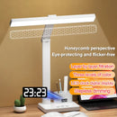 Axyaa LED Desk Lamp with 2 Heads, USB Chargeable, Dimmable, 180 Rotate, Foldable, Eye Protection