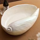 Axyaa Conch Ceramic Dry Ice Seafood Plate - Featured Molecular Cuisine Tableware