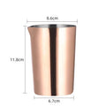 Axyaa Stainless Steel Cocktail Shaker Tin Latta Art Coffee Cup