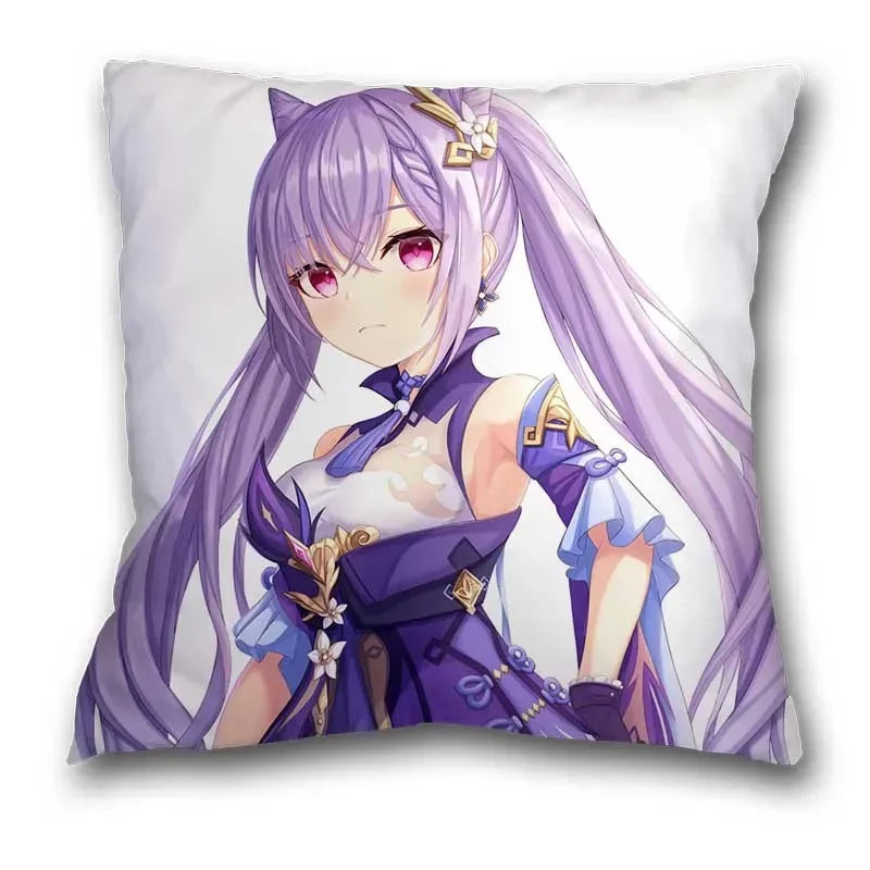 Genshin Impact Axyaa Pillow Cases - Klee Xiao Venti Hutao Anime Printed Pillowcases