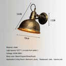 Axyaa Iron Outdoor Wall Lamp Rustic Industrial Style for Home Decor & Lighting