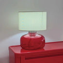Axyaa Colored Glass Table Lamp for Living Room and Bedroom