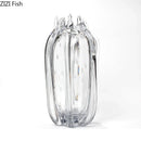 Axyaa Pomegranate Glass Vase for Flowers Arrangement and Table Decoration