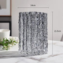 Axyaa Glacier Glass Vase Hydroponics Flowers Desk Decoration Modern Decor