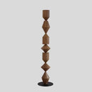 Axyaa Modern Wood LED Floor Lamp, White/Black, for Living Room, Bedroom, Study.