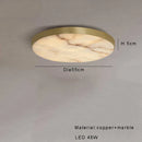 Axyaa Luxury Marble Ceiling Lamp Black Gold Modern Home Decor