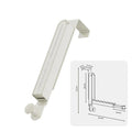 Axyaa Retractable Foldable Wall Mount Clothes Drying Rack - Punch-Free Holder