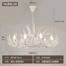 Axyaa Deer Horn Chandelier for Retro Living Room Decor