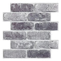 Axyaa 3D Faux Brick Tile Stickers, Matte Finish, Water & Mold Resistant, 30x30cm