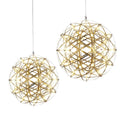 Axyaa LED Spark Ball Chandelier Fireworks Pendant Light - Modern Luxury Stainless Steel