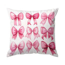 Cherry & Bowknot Pattern Pillowcase – Axyaa Decorative Cushion Cover