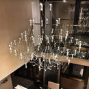 Axyaa Crystal Starry Sky Chandelier for Elegant Living Spaces