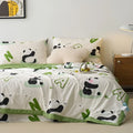 Axyaa Cotton Summer Quilt 4-Piece Set, Single Size, Thin and Washable