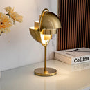 Axyaa Black Gold Metal Desk Lamp for Modern Living Room & Bedroom
