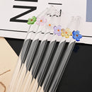 Axyaa Glass Straws: Reusable Transparent Drinking Straws for Tea, Coffee, and Cocktails