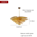 Axyaa Retro Green Glass Chandelier for Home Decoration
