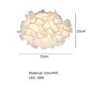 Axyaa White Flower LED Ceiling Light with Remote Control Dimming