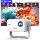 Axyaa 1080P Native 4K Android11 Projector Auto Keystone Focus Wifi6 BT5.2 Outdoor