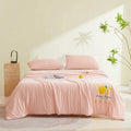 Axyaa Ice Silk Summer Quilt: Lightweight & Machine Washable cooling comfort for hot nights.