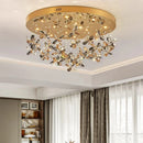 Axyaa Crystal Chandelier Pendant Light for Living Room Dining Room Ceiling Lighting