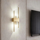Axyaa Stainless Steel Beveled Glass Wall Sconce, LED for Home Decor & Bedside Lighting