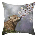 Axyaa Wildlife Wolf Decorative Pillow Sleeve for Home and Office Décor