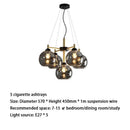 Axyaa Smoke Grey/Amber Multi Head Glass Chandelier for Modern Living Spaces