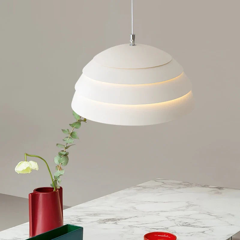 Axyaa White LED Table Chandelier for Living Room Bedside Study