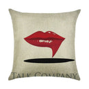 Axyaa Linen Pillowcase 45*45cm for Household Sofa Decor - Love Letter Series