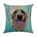 Axyaa Cartoon Dog Linen Pillowcase 45*45cm
