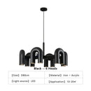 Axyaa Nordic LED Pendant Lamp Circle Ring Metal Light for Home Decor